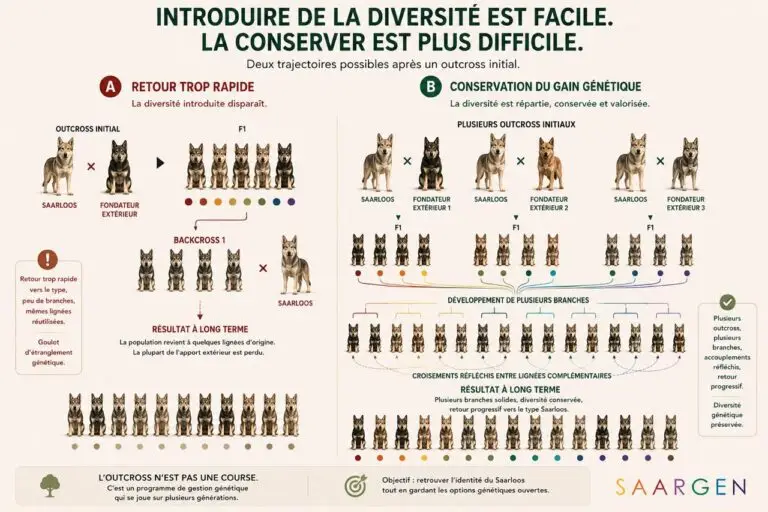 Introduire de la diversité génétique est facile. La conserver est plus difficile.